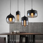 Pendant Lamp Scandinavian Geometric Metal & Wood