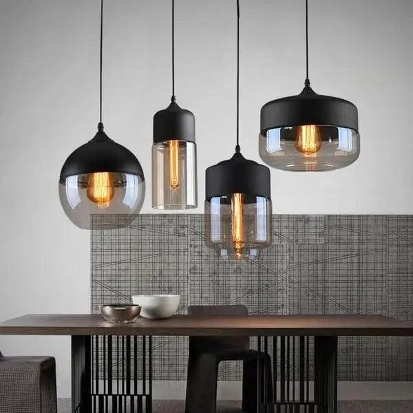 Pendant Lamp Scandinavian Geometric Metal & Wood