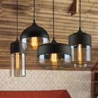 Pendant Lamp Scandinavian Geometric Metal & Wood