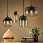 Pendant Lamp Scandinavian Geometric Metal & Wood