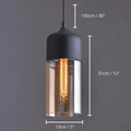 Pendant Lamp Scandinavian Geometric Metal & Wood