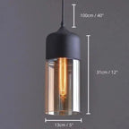 Pendant Lamp Scandinavian Geometric Metal & Wood