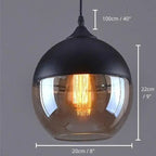 Pendant Lamp Scandinavian Geometric Metal & Wood