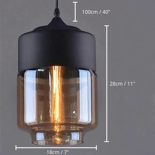 Pendant Lamp Scandinavian Geometric Metal & Wood