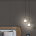 Pendant Lamp Scandinavian Glass & Brass Adjustable Height