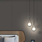 Pendant Lamp Scandinavian Glass & Brass Adjustable Height