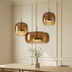 Pendant Lamp Scandinavian Glass Globe Adjustable Cable