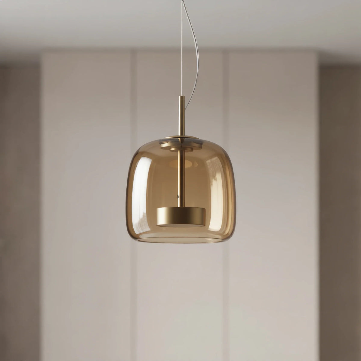 Pendant Lamp Scandinavian Glass Globe Adjustable Cable