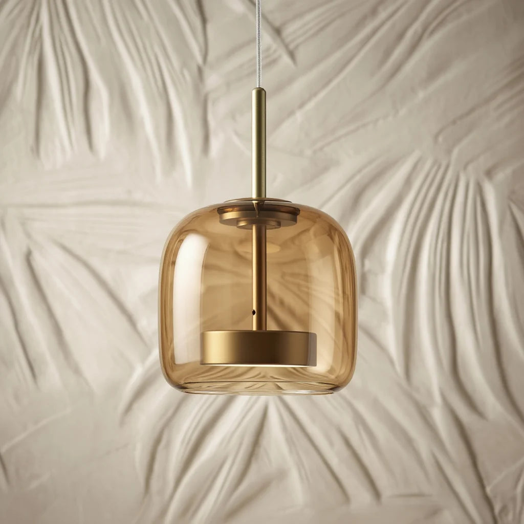 Pendant Lamp Scandinavian Glass Globe Adjustable Cable