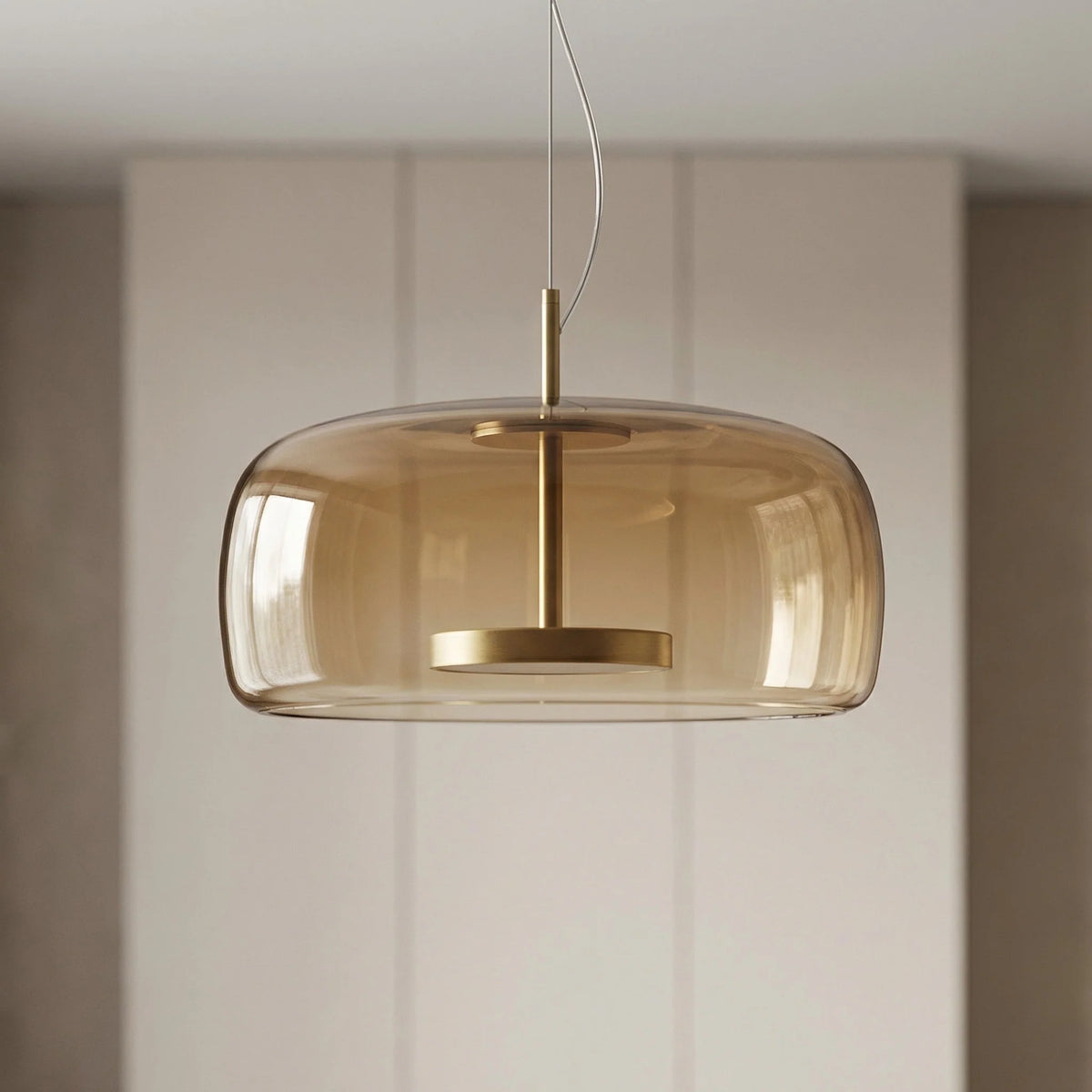 Pendant Lamp Scandinavian Glass Globe Adjustable Cable