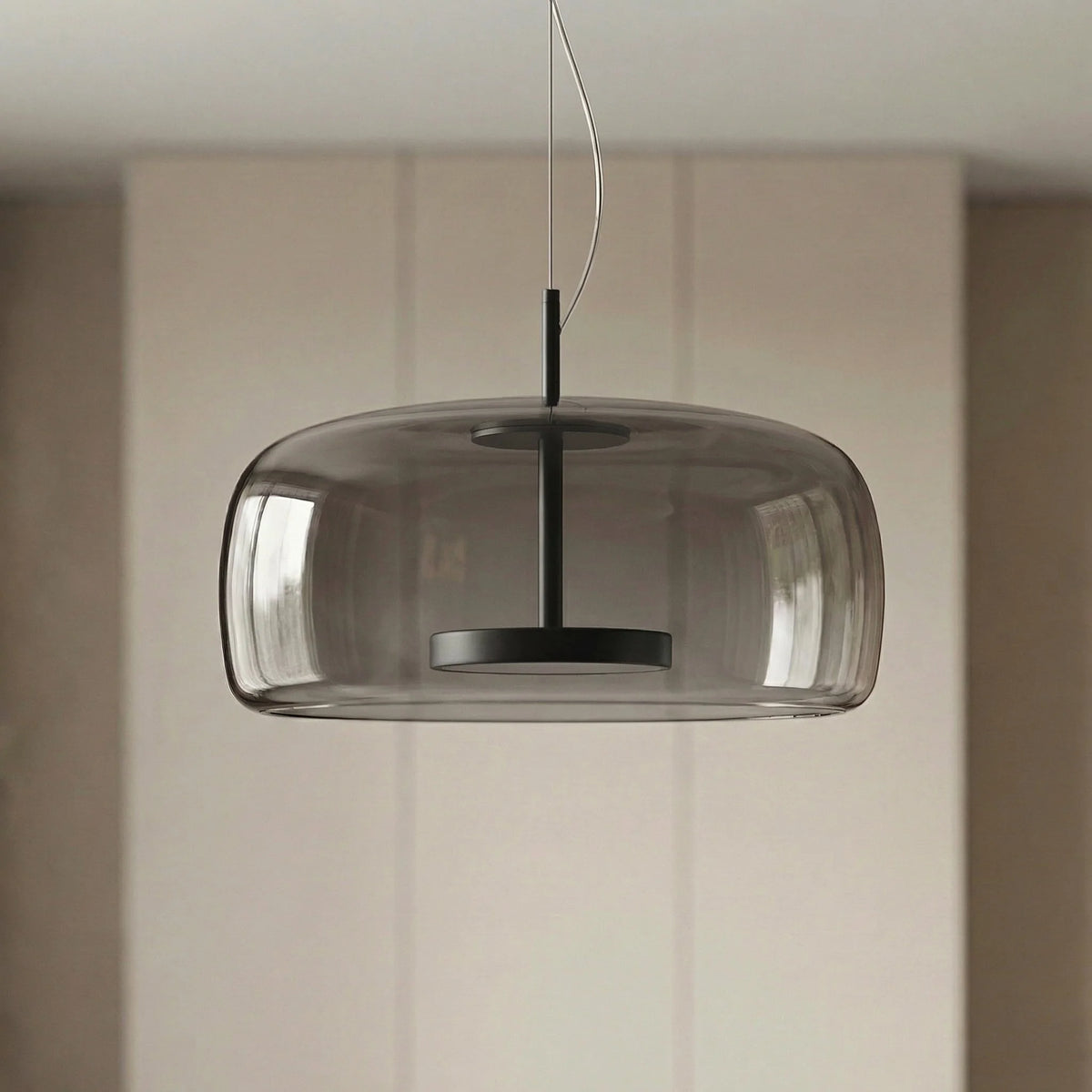 Pendant Lamp Scandinavian Glass Globe Adjustable Cable