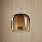Pendant Lamp Scandinavian Glass Globe Adjustable Cable