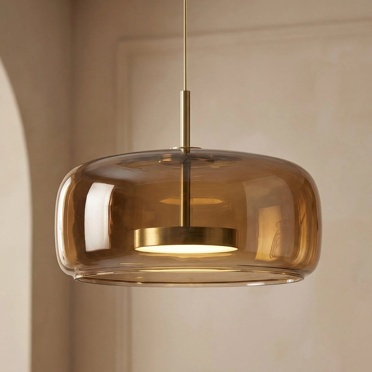 Pendant Lamp Scandinavian Glass Globe Adjustable Cable