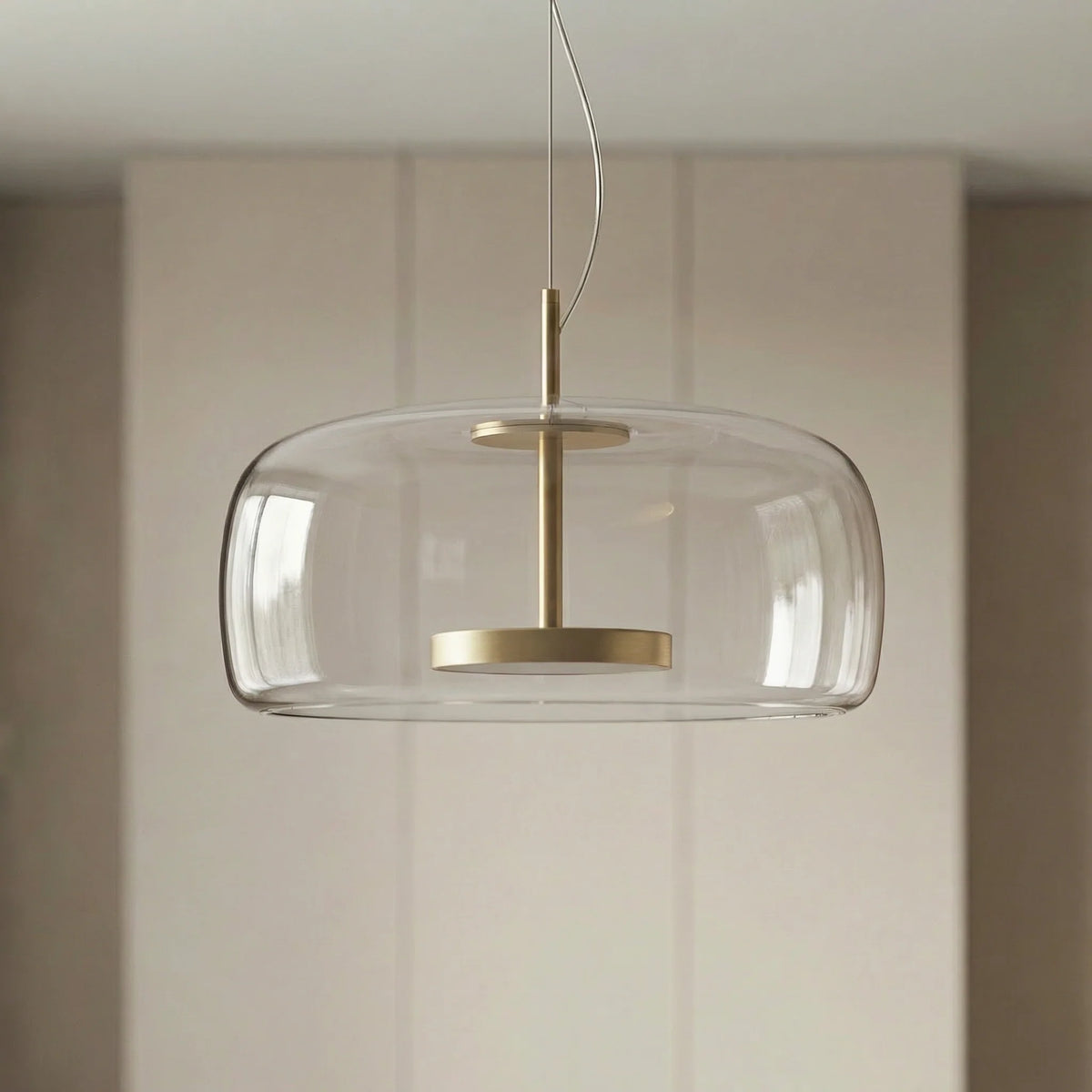 Pendant Lamp Scandinavian Glass Globe Adjustable Cable