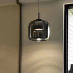 Pendant Lamp Scandinavian Glass Globe Adjustable Cable