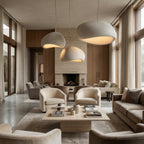 Pendant Lamp Scandinavian Minimalist Matte Stone-Effect Soft Downward Light