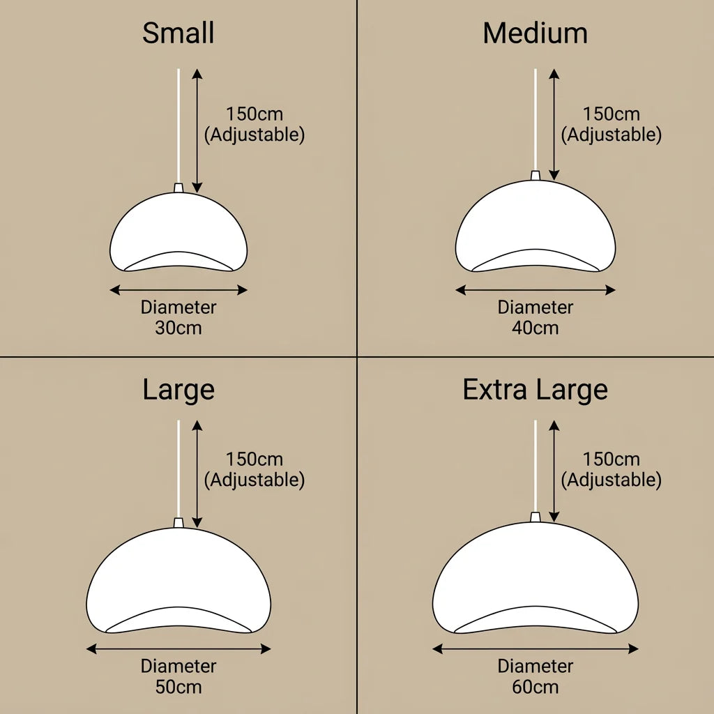 Pendant Lamp Scandinavian Minimalist Matte Stone-Effect Soft Downward Light