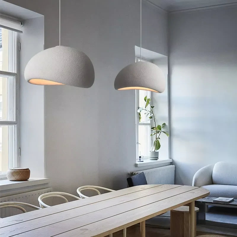 Pendant Lamp Scandinavian Minimalist Matte Stone-Effect Soft Downward Light
