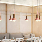 Pendant Lamp Scandinavian Wood & Metal E26 Compatible