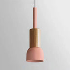 Pendant Lamp Scandinavian Wood & Metal E26 Compatible