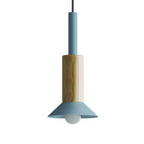 Pendant Lamp Scandinavian Wood & Metal E26 Compatible