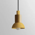 Pendant Lamp Scandinavian Wood & Metal E26 Compatible