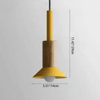 Pendant Lamp Scandinavian Wood & Metal E26 Compatible