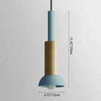 Pendant Lamp Scandinavian Wood & Metal E26 Compatible
