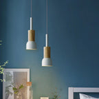Pendant Lamp Scandinavian Wood & Metal E26 Compatible