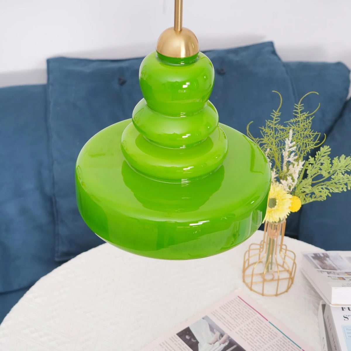 Pendant Lamp Schoolhouse Glass Shade Adjustable Cord