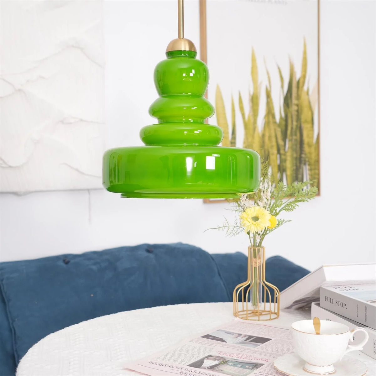 Pendant Lamp Schoolhouse Glass Shade Adjustable Cord