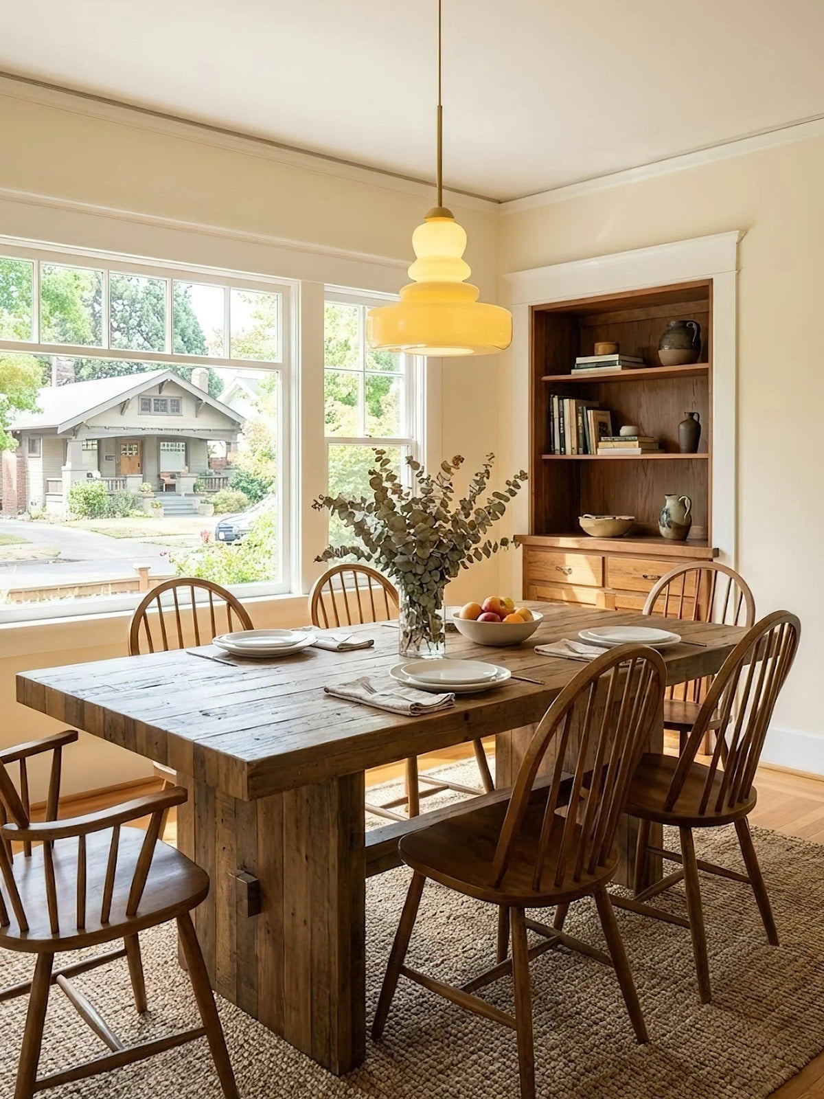 Pendant Lamp Schoolhouse Glass Shade Adjustable Cord