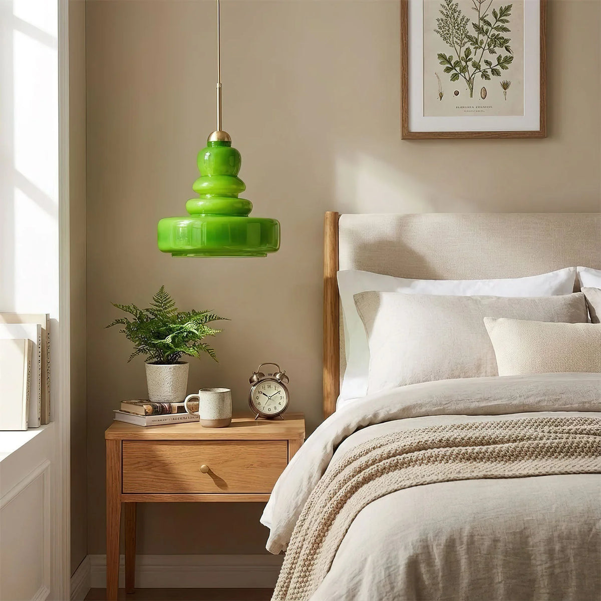 Pendant Lamp Schoolhouse Glass Shade Adjustable Cord