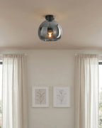 Pendant Lamp Sculptural Tinted Glass Warm Diffuse