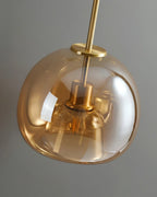 Pendant Lamp Sculptural Tinted Glass Warm Diffuse