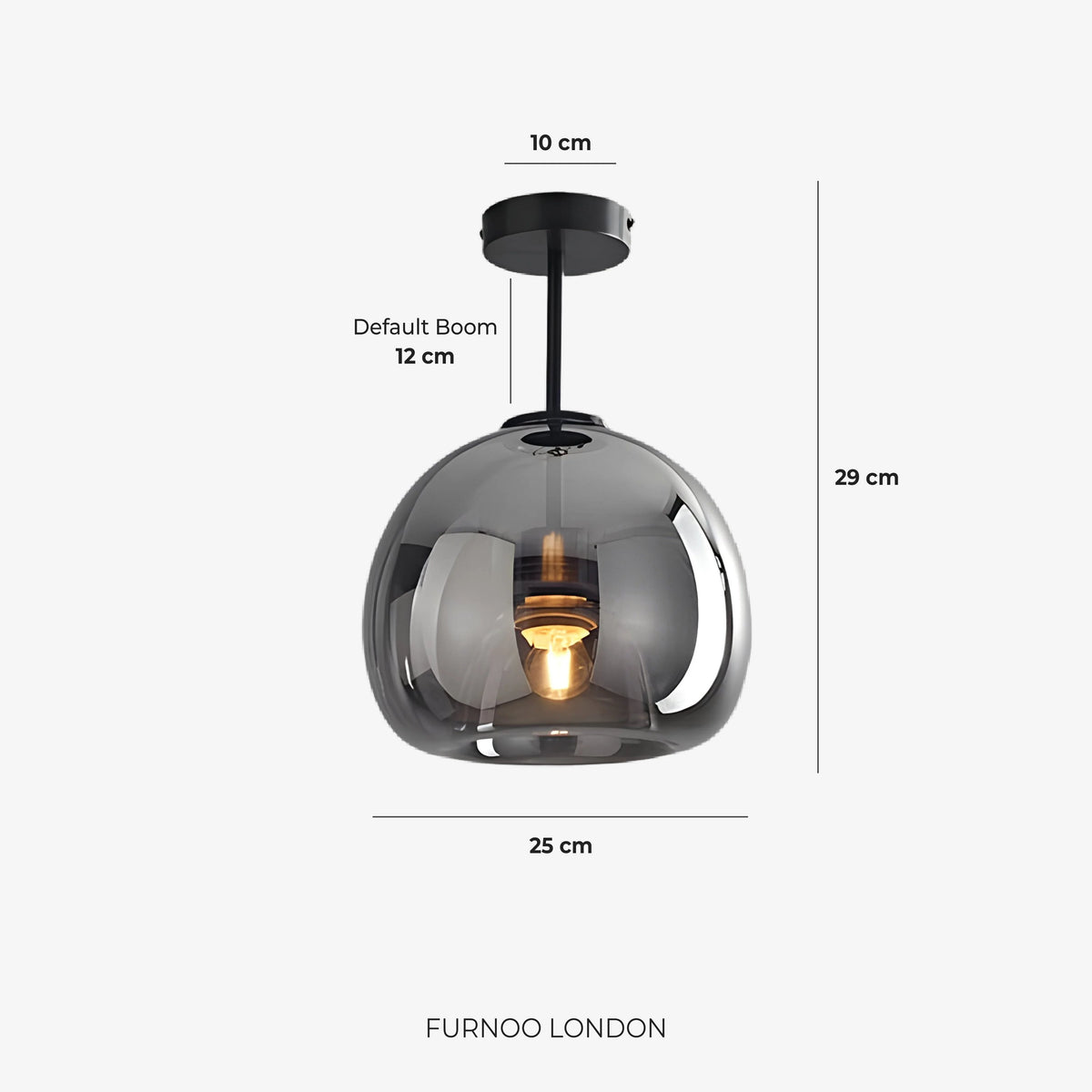 Pendant Lamp Sculptural Tinted Glass Warm Diffuse