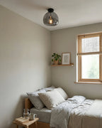 Pendant Lamp Sculptural Tinted Glass Warm Diffuse