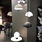 Pendant Lamp Semi-Circular Metal Adjustable Cord E27 Socket
