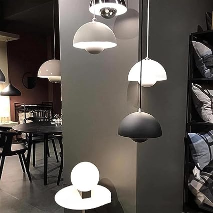 Pendant Lamp Semi-Circular Metal Adjustable Cord E27 Socket