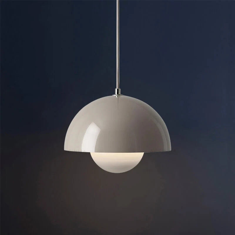 Pendant Lamp Semi-Circular Metal Adjustable Cord E27 Socket