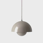 Pendant Lamp Semi-Circular Metal Adjustable Cord E27 Socket