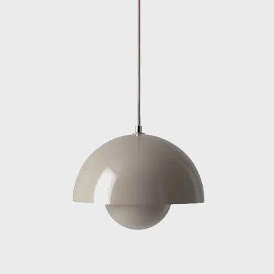 Pendant Lamp Semi-Circular Metal Adjustable Cord E27 Socket