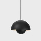 Pendant Lamp Semi-Circular Metal Adjustable Cord E27 Socket