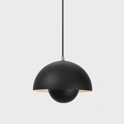 Pendant Lamp Semi-Circular Metal Adjustable Cord E27 Socket