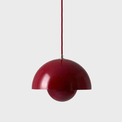 Pendant Lamp Semi-Circular Metal Adjustable Cord E27 Socket