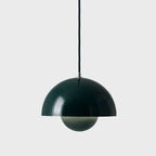 Pendant Lamp Semi-Circular Metal Adjustable Cord E27 Socket