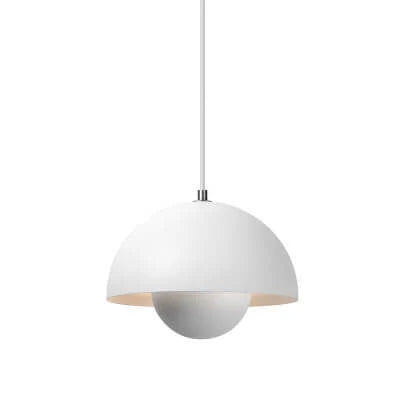 Pendant Lamp Semi-Circular Metal Adjustable Cord E27 Socket