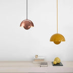 Pendant Lamp Semi-Circular Metal Adjustable Cord E27 Socket