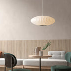 Pendant Lamp Silk Shade Warm Diffused Light 30 cm
