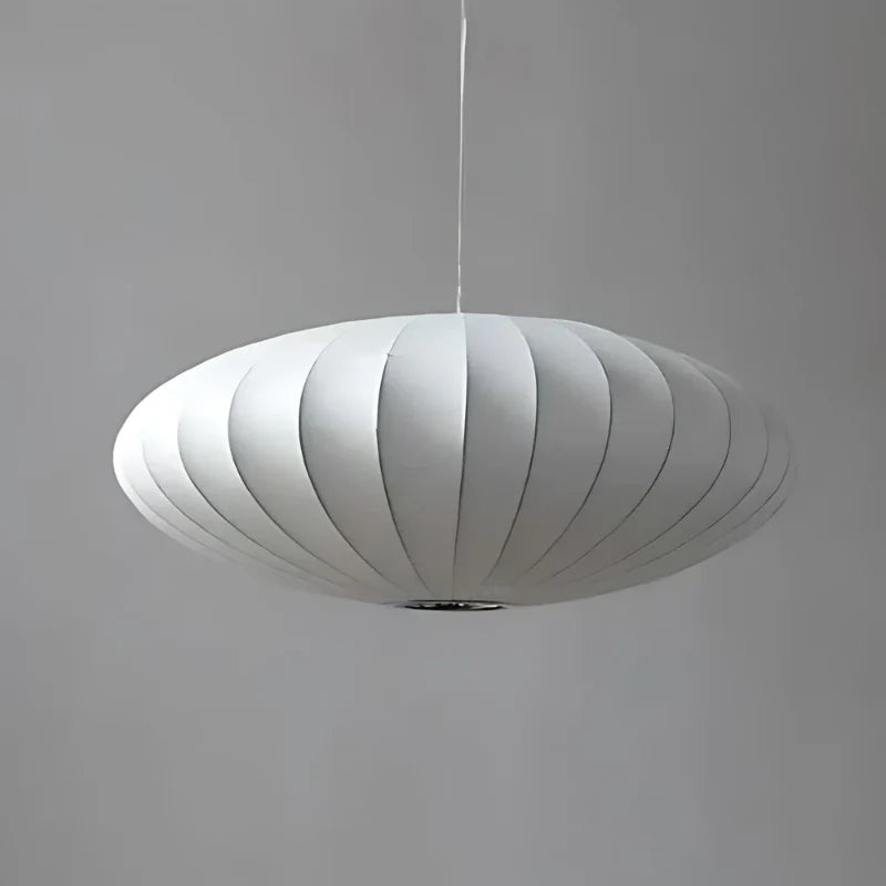 Pendant Lamp Silk Shade Warm Diffused Light 30 cm